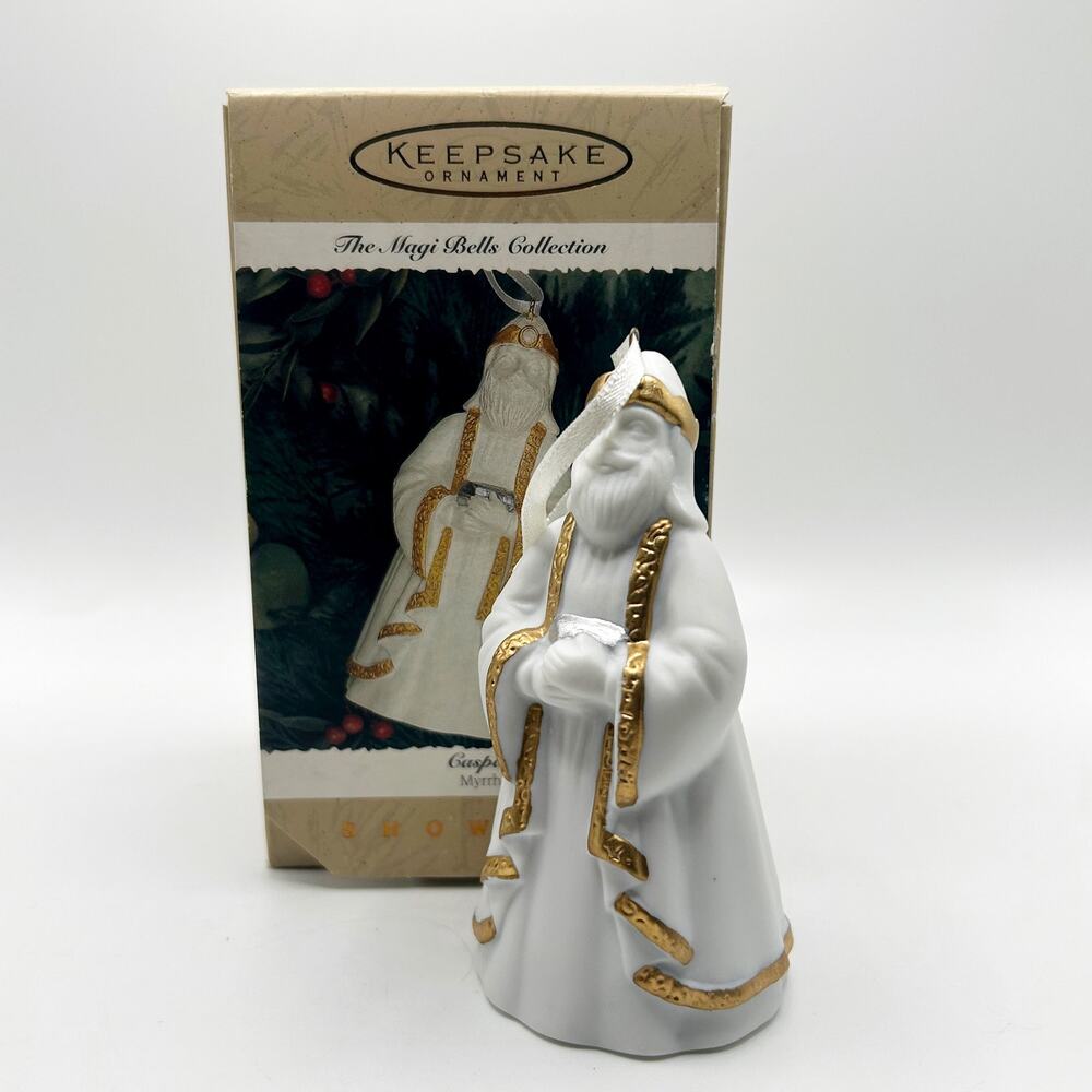 Vintage Hallmark Gaspar Myrrh Christmas Holiday Keepsake Ornament Maggi Bell